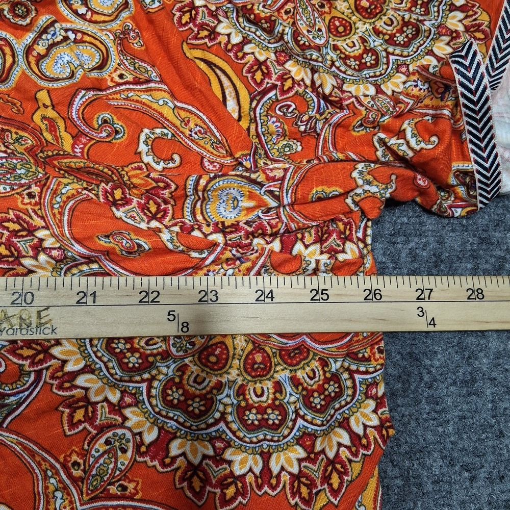 Cato established 1946 Women's 14/16W Square Neck Paisley Print Blouse Top - Picture 6 of 10